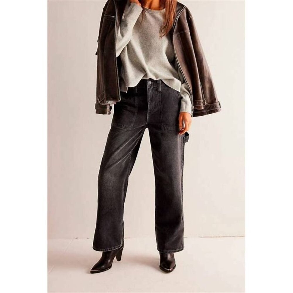 Free People
Women's Major Leagues Utility Jeans
Black
Size 25